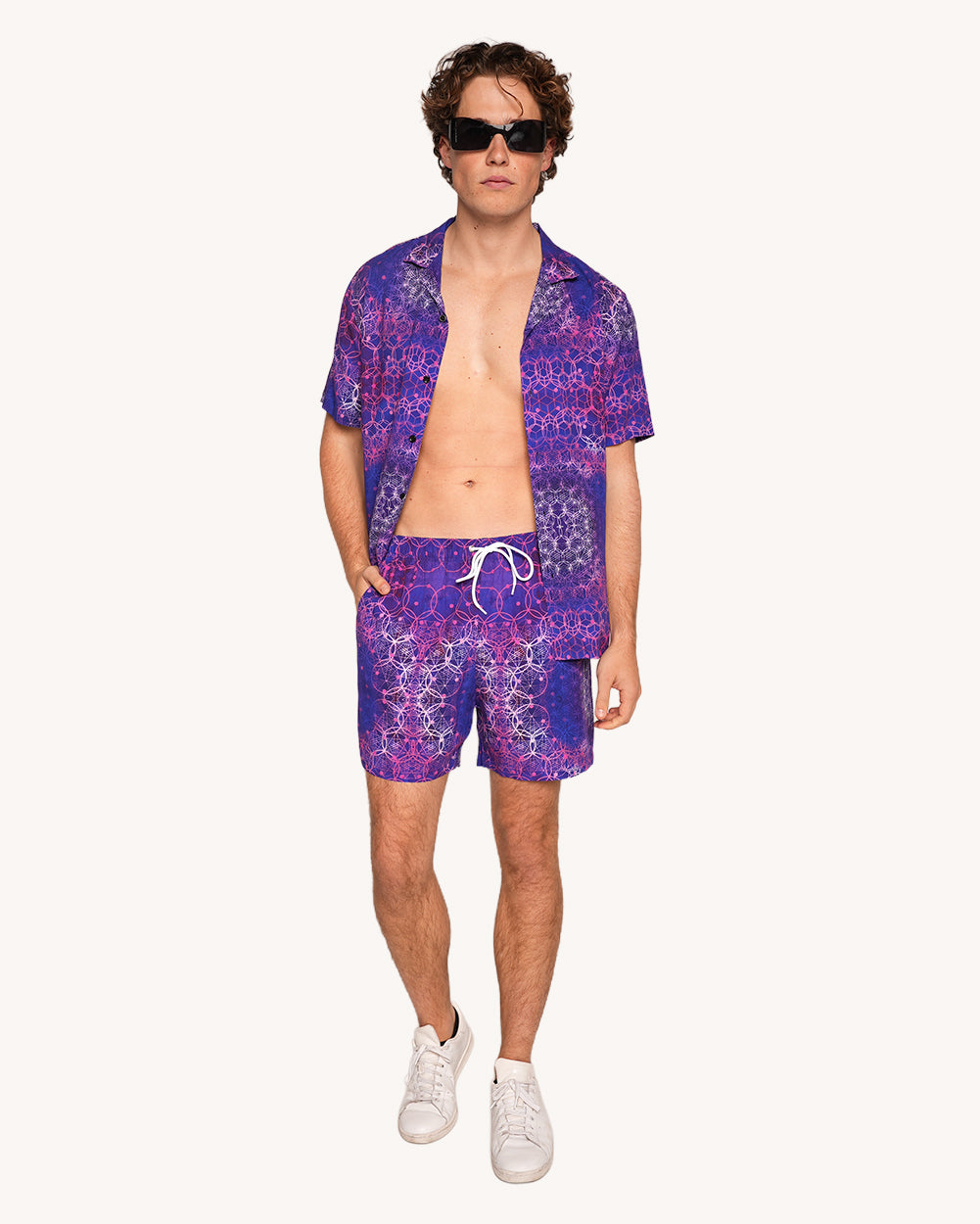 Violet Vibrations Camp Shirt - Image 34717930913975