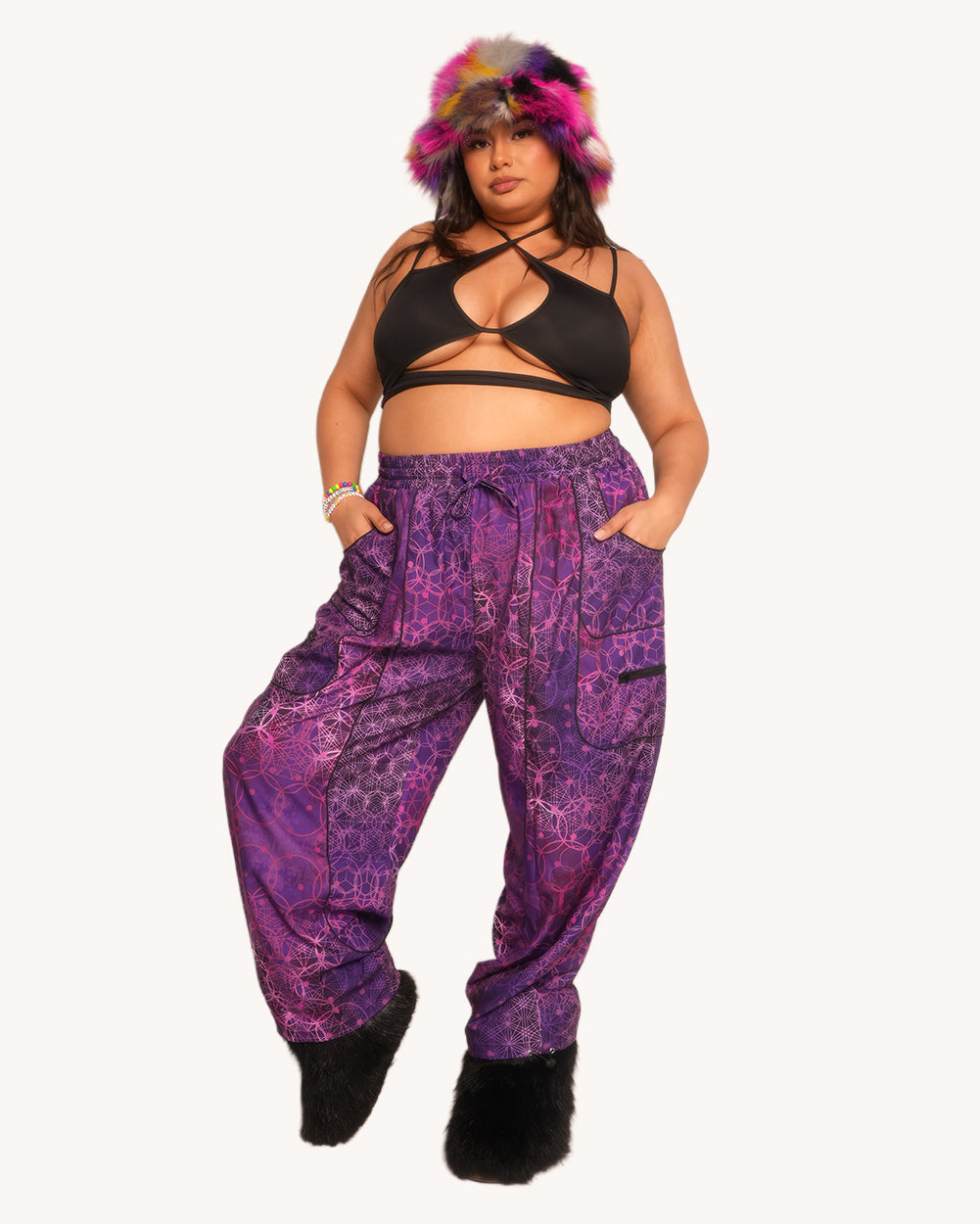 Violet Vibrations Harem Pants - Image 12