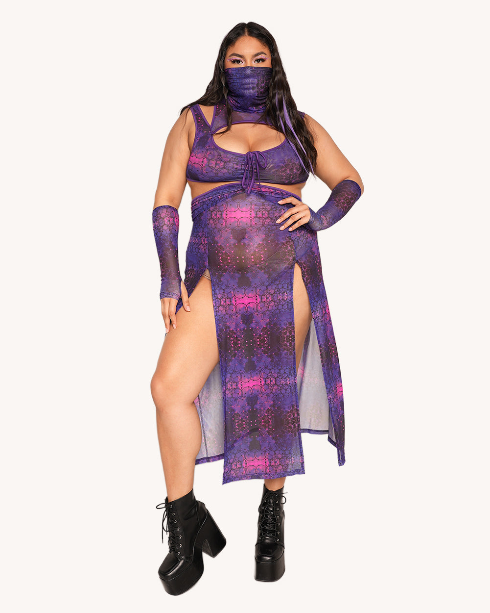 Violet Vibrations Dress - Image 5