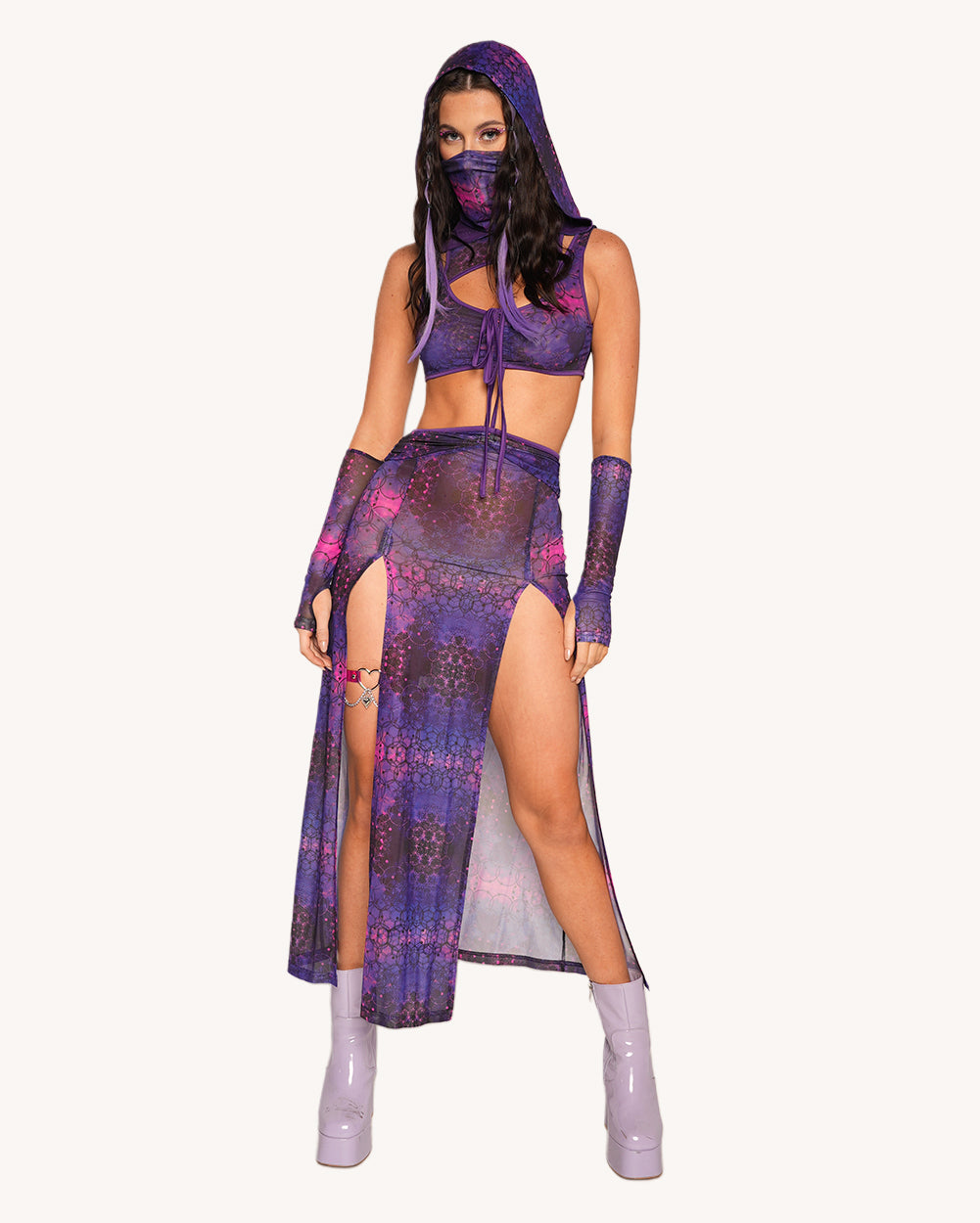 Violet Vibrations Dress - Image 34686204772535