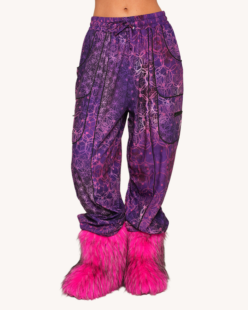 Violet Vibrations Harem Pants - Image 34662797476023