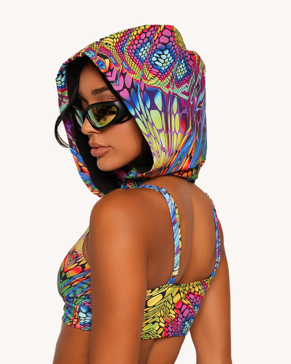 Viper Vision Recycled Fabric Speed Clasp Crop Top - Image 32261548998839