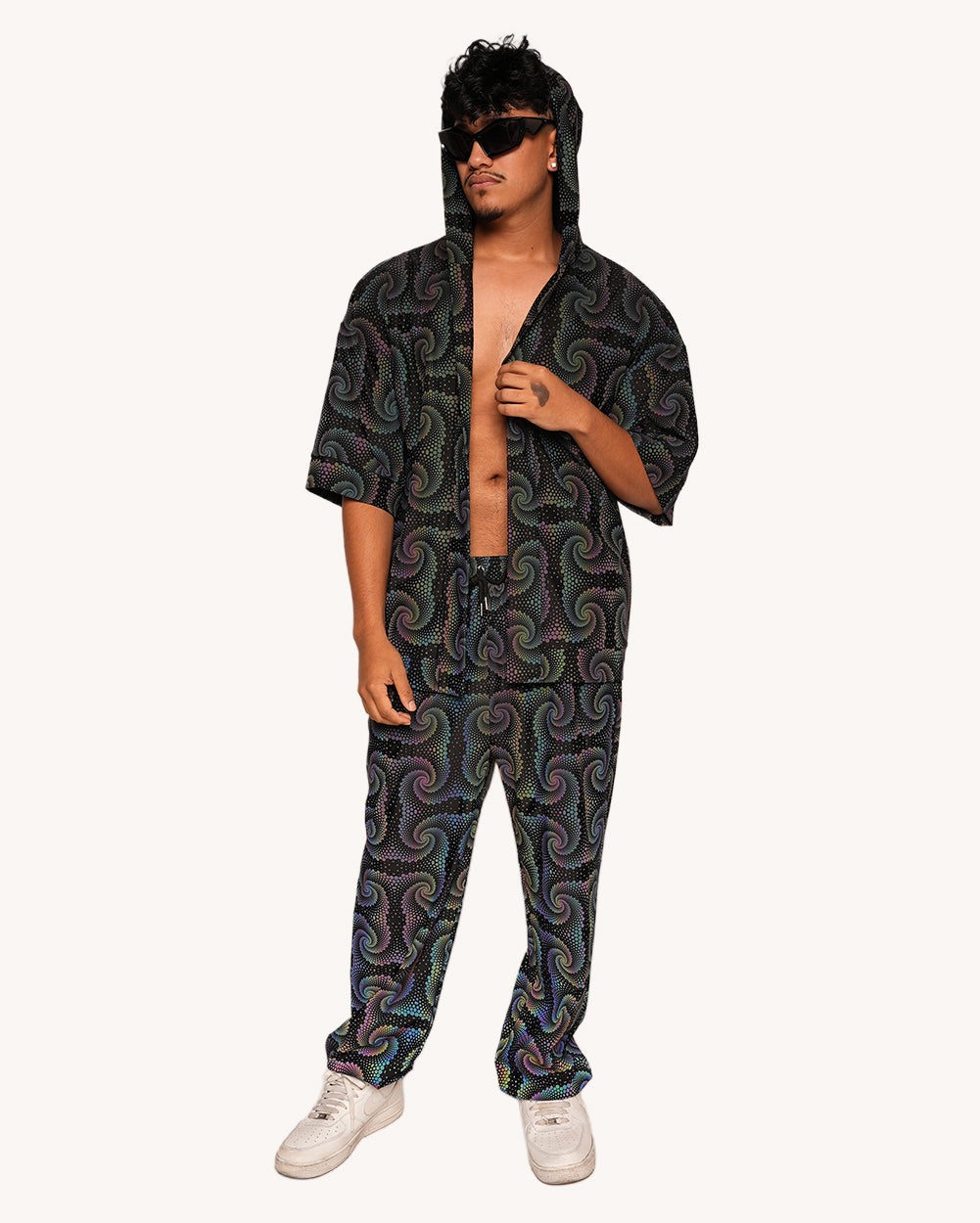 Waking Vision Rainbow Reflective Harem Pants-Men