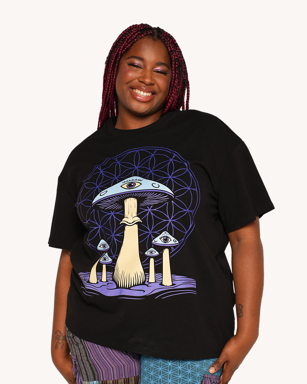 Wavy Cap Oversized Tee - Image 7