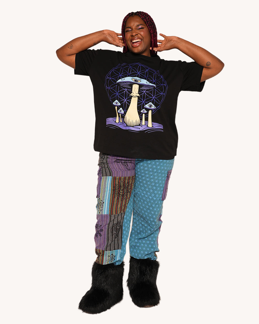 Wavy Cap Oversized Tee - Image 9