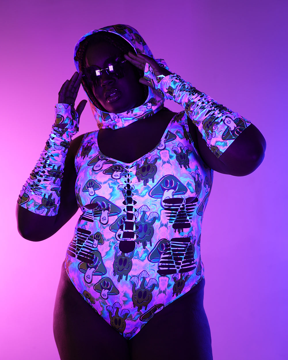 Welcome to Trippyland Bodysuit with Sleeves - Image 34708833075383