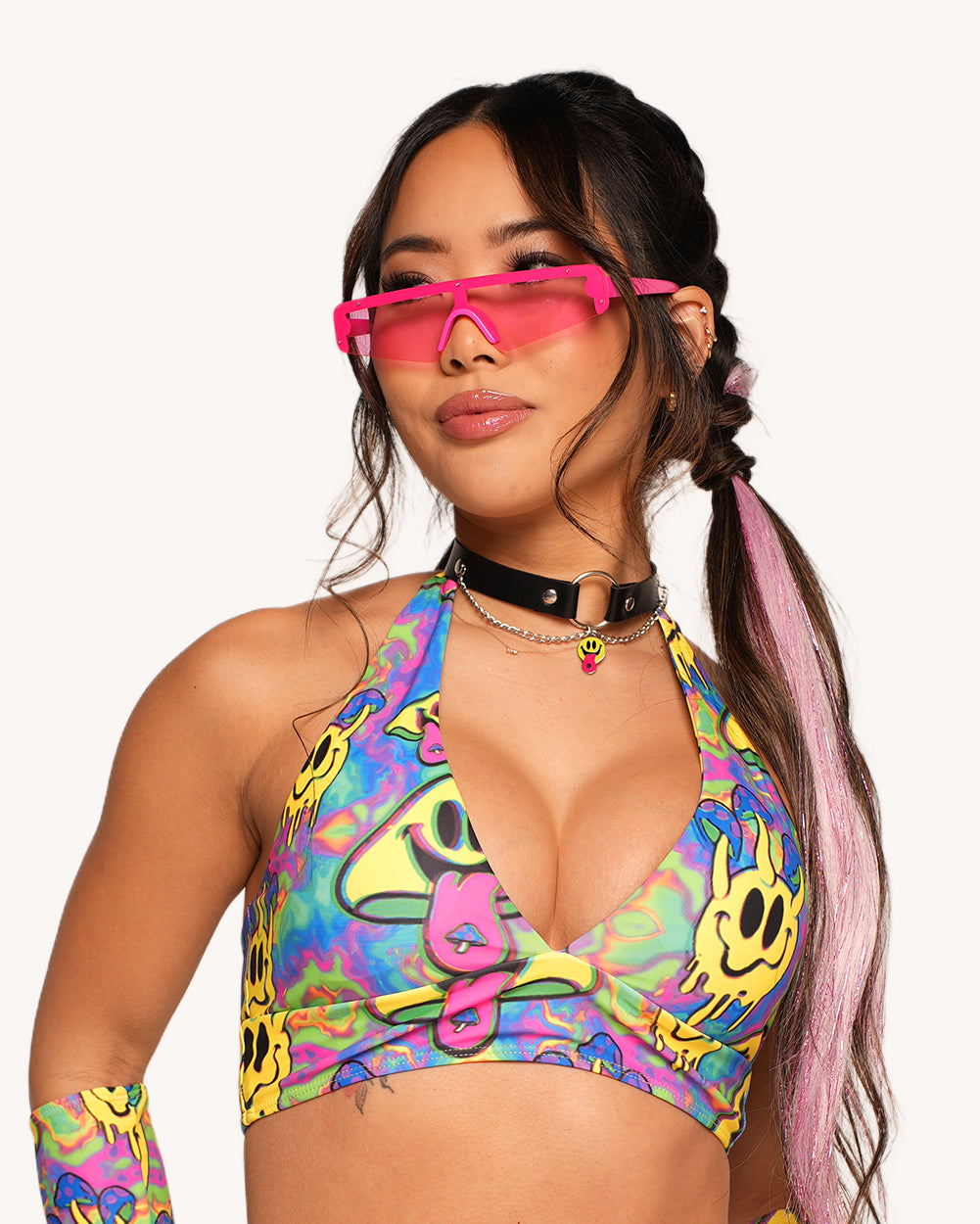 Welcome to Trippyland Halter Top with Sleeves - Image 2