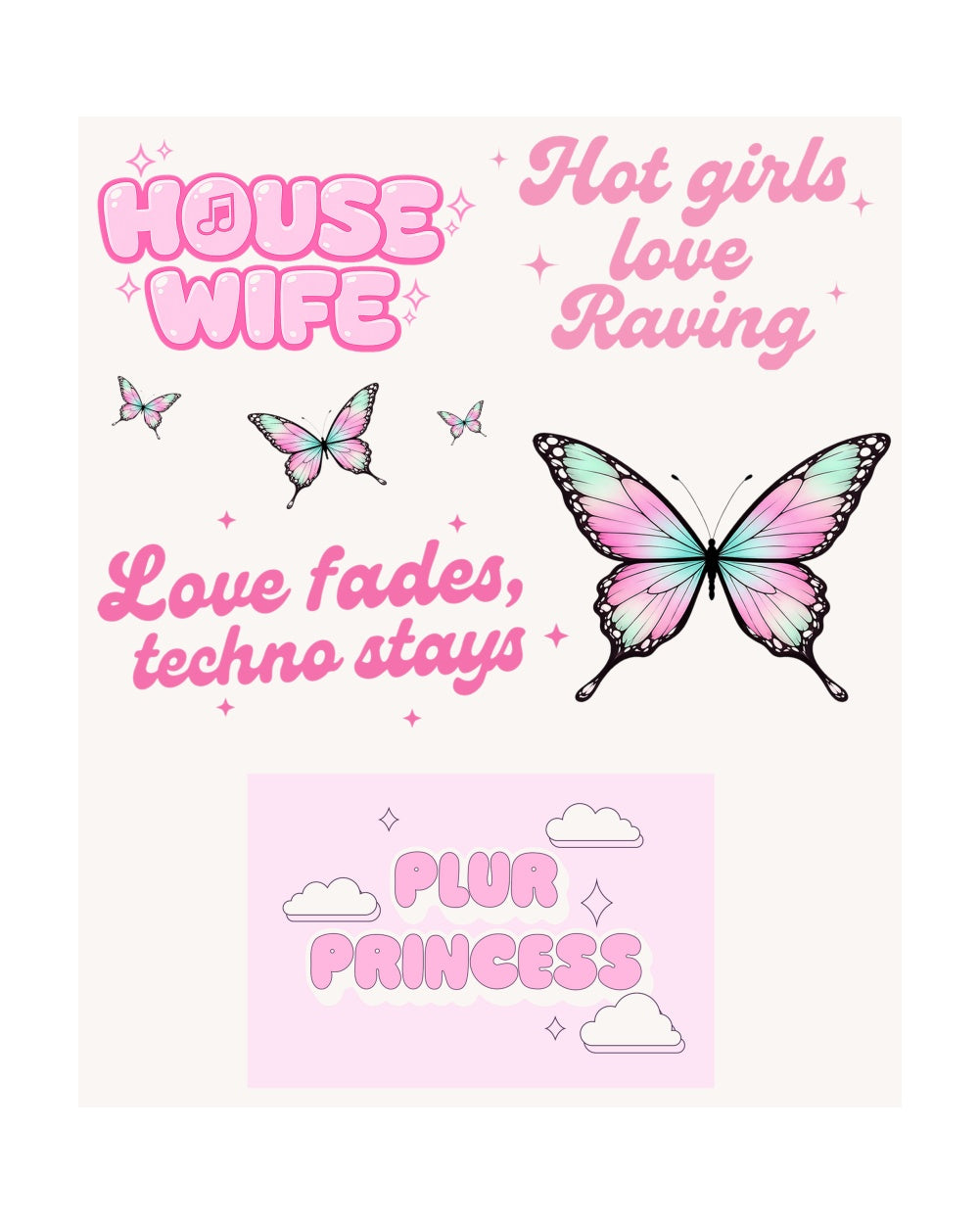 Whimsigoth Dreamgirl Sticker Pack - Assorted