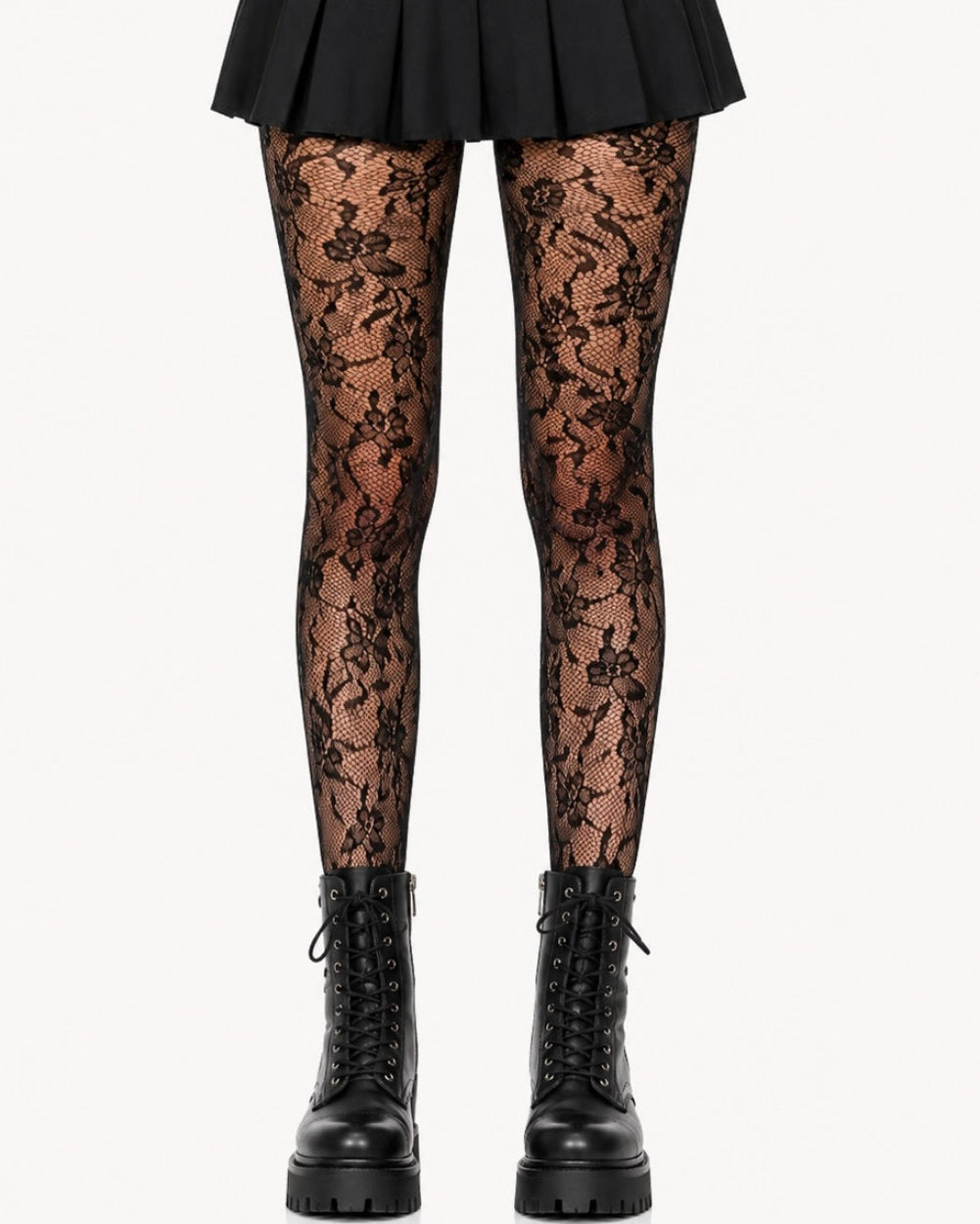 Wild Bloom Lace Tights
