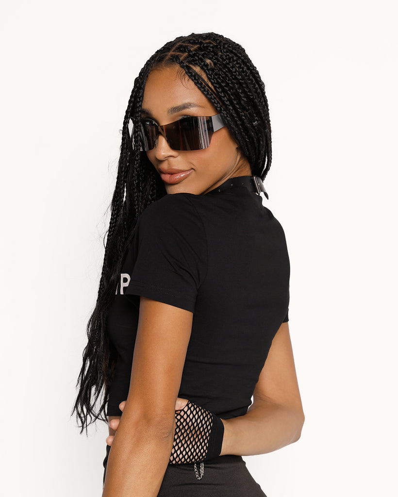 Womp Womp Cropped Tee-Black/White-Regular-Back--Courtney---S