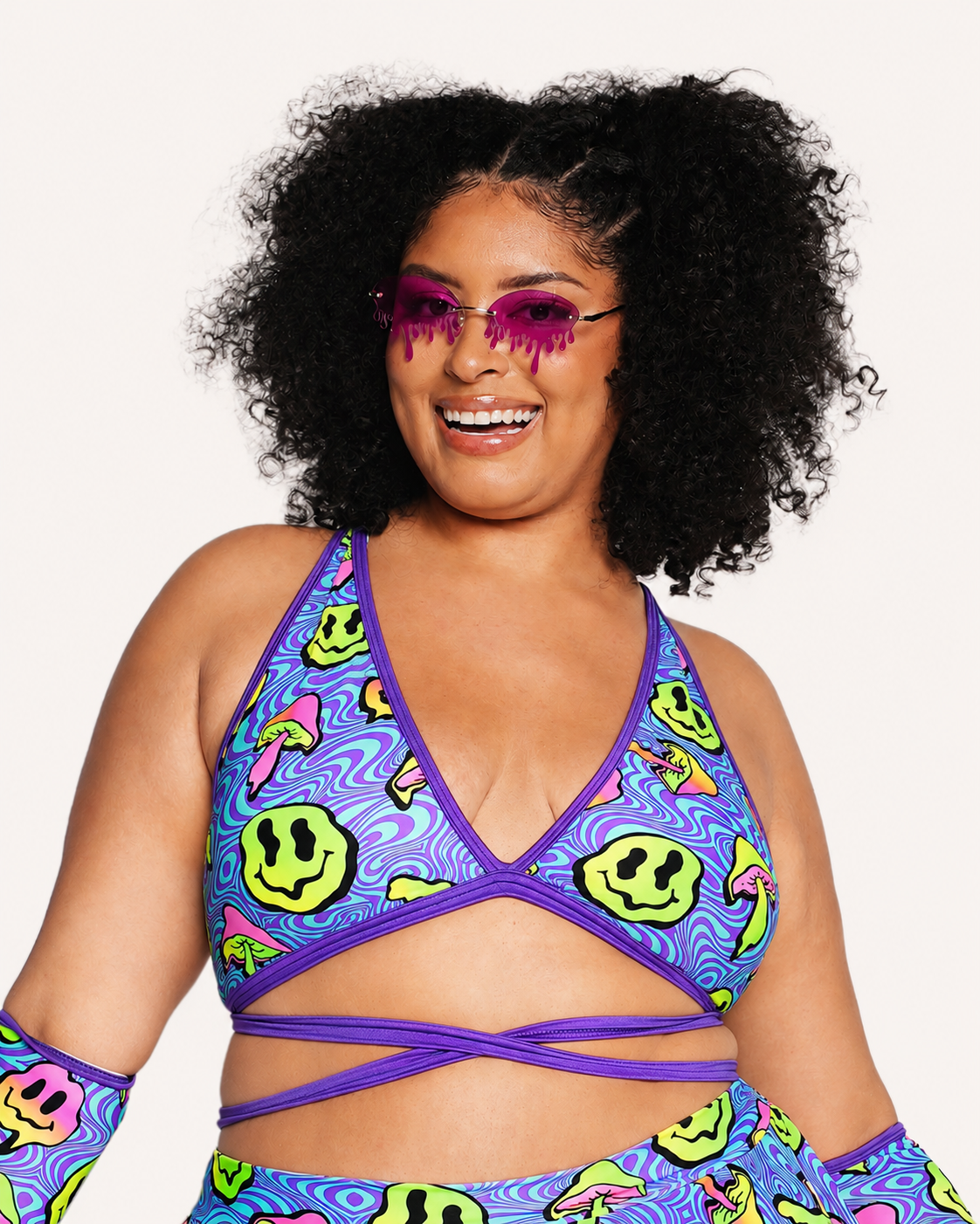 Rolita Couture x iHR Shroomface Cross Back Top - Image 4