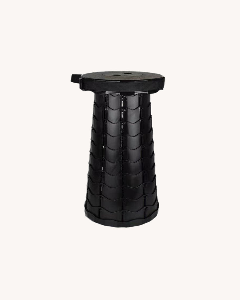 Sit Tight Retractable Stool-Black-Front