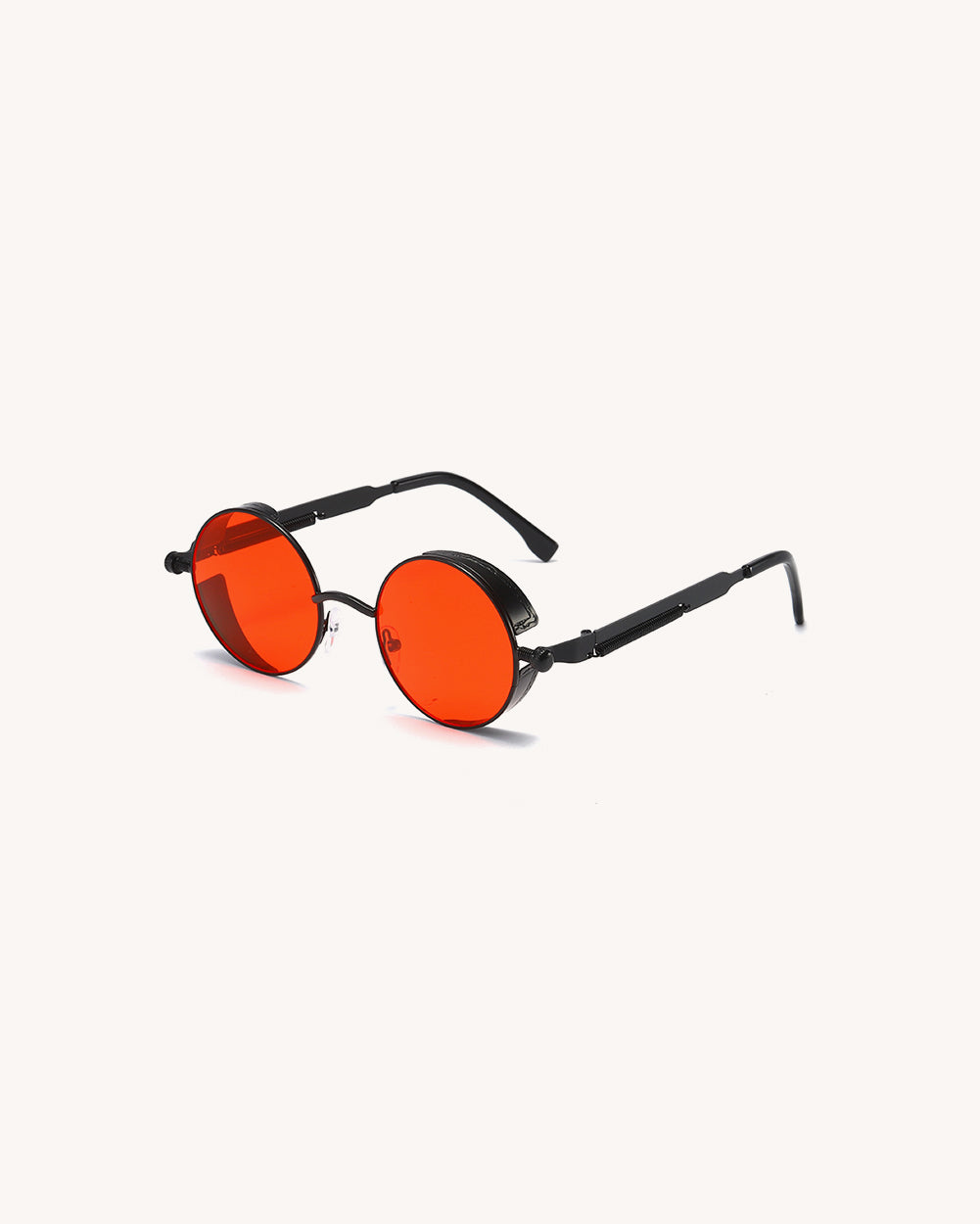 Shady Business Circular Glasses-Red-Front