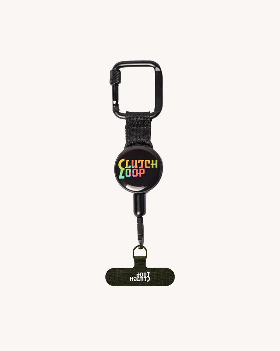 ClutchLoop Universal Anti-Theft Phone Tether-Black-Regular-Front--Model---S