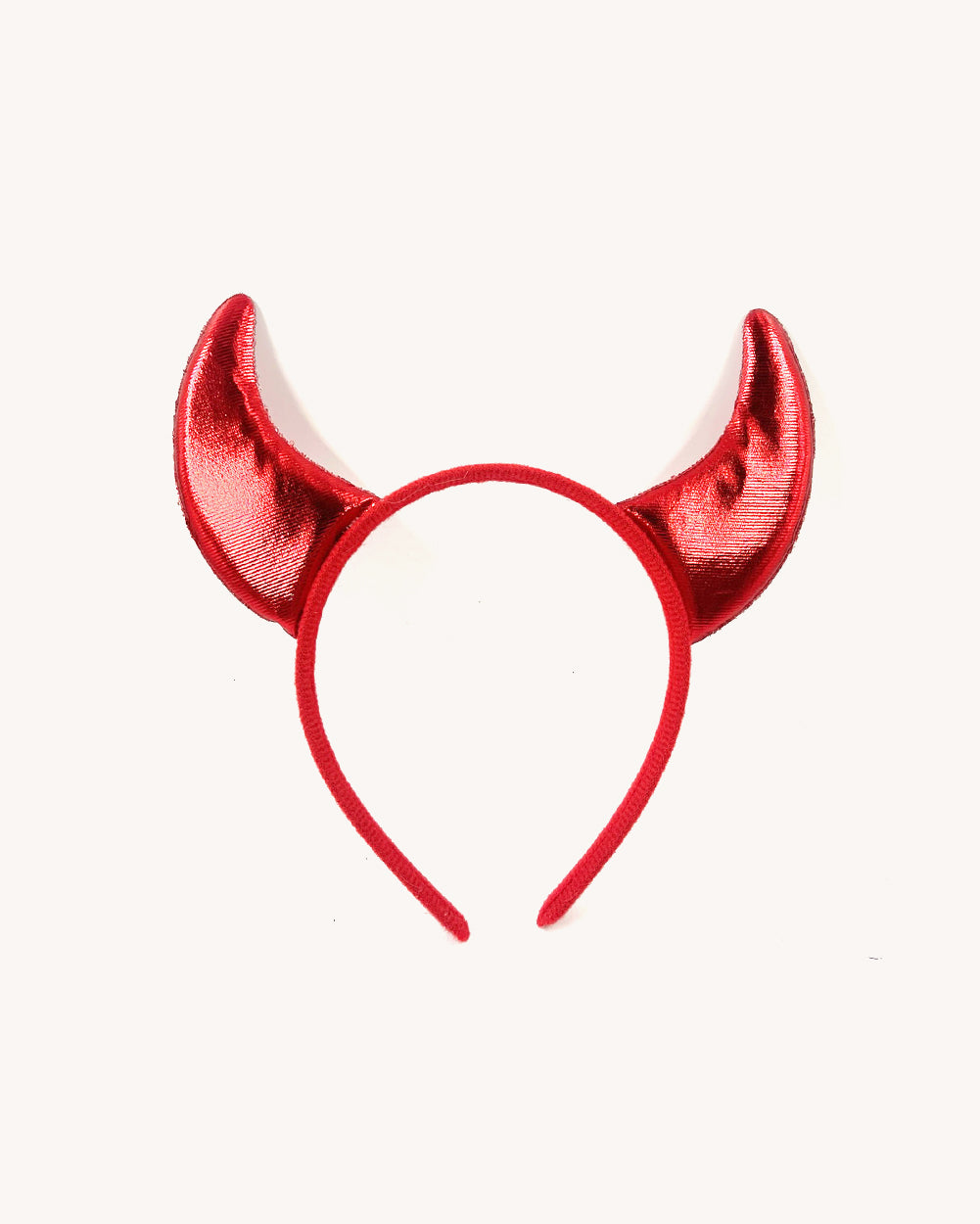 The Devil's in the Details Horn Headband-Red-Regular-Front--Model---S