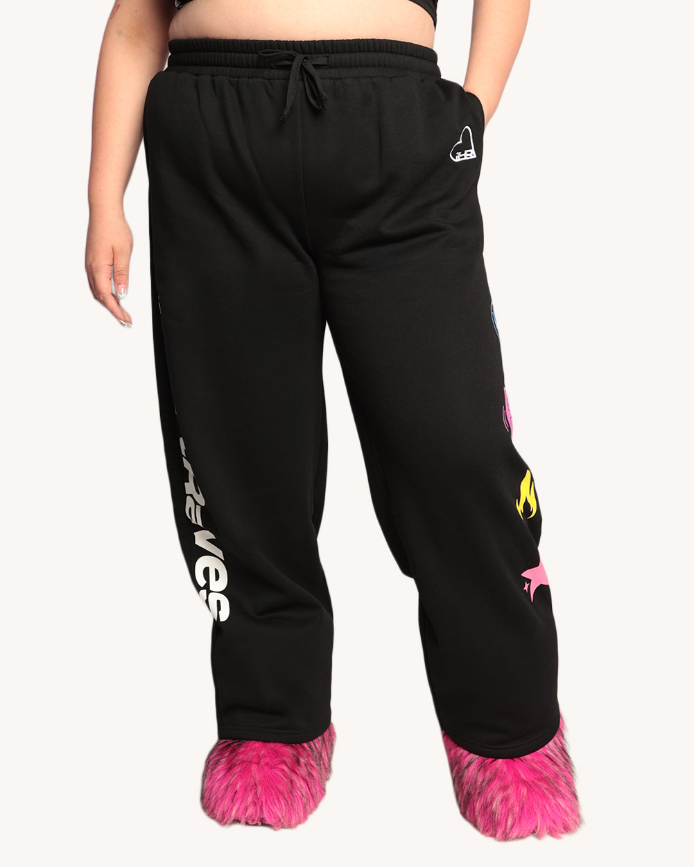 iHeartRaves Wide Legs Sweatpants - Image 35354162659511