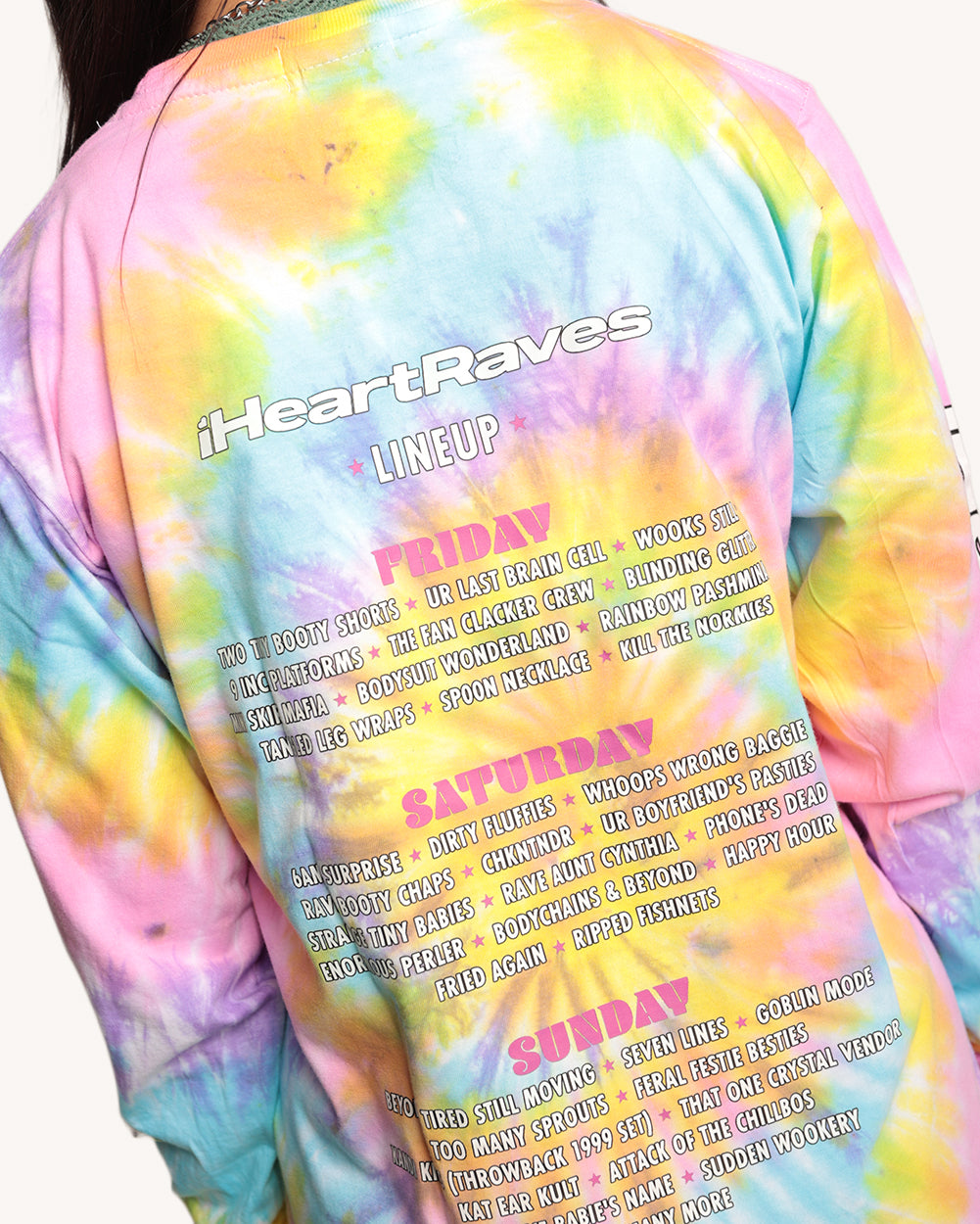 iHeartRaves Lineup Long Sleeve - Image 35354175373495