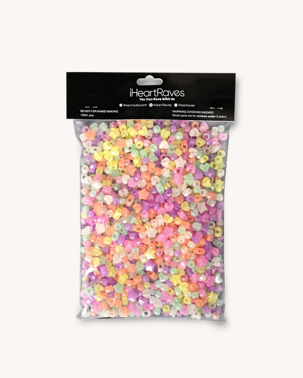 Fabulous Glow-in-the-Dark Kandi Beads Pack-Assorted-Regular-Front--Model---S