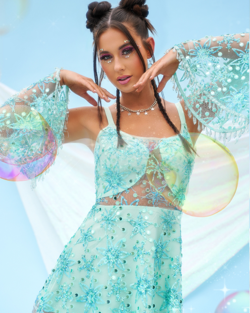 Sparkling Nights Dress Set-Teal-Regular-Lifestyle--Sarah2---S