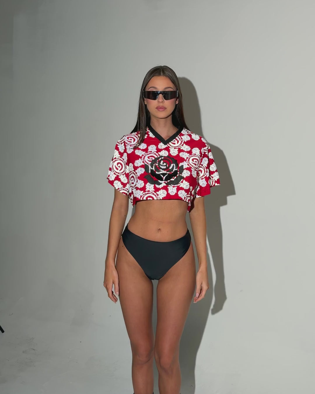 Deorro x iHR Silver Reflective Cropped Football Jersey - Image 71089954750647