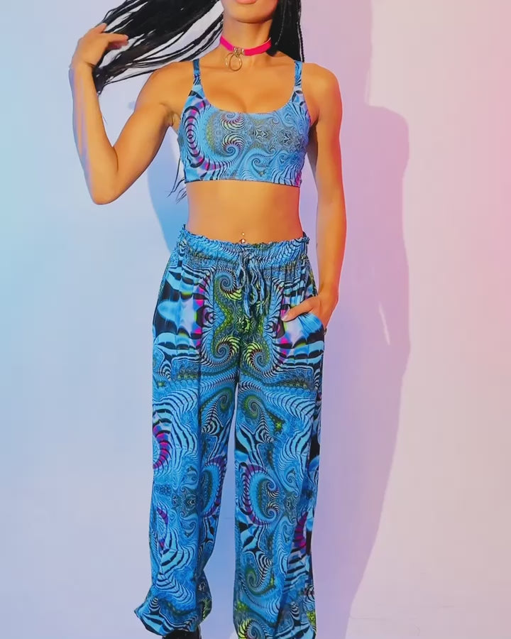 Trippy Tide Harem Pants-Blue/Pink/Purple-allskus