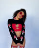 Shroom Time Ultra Crop Top-Black/Red/White-Allskus