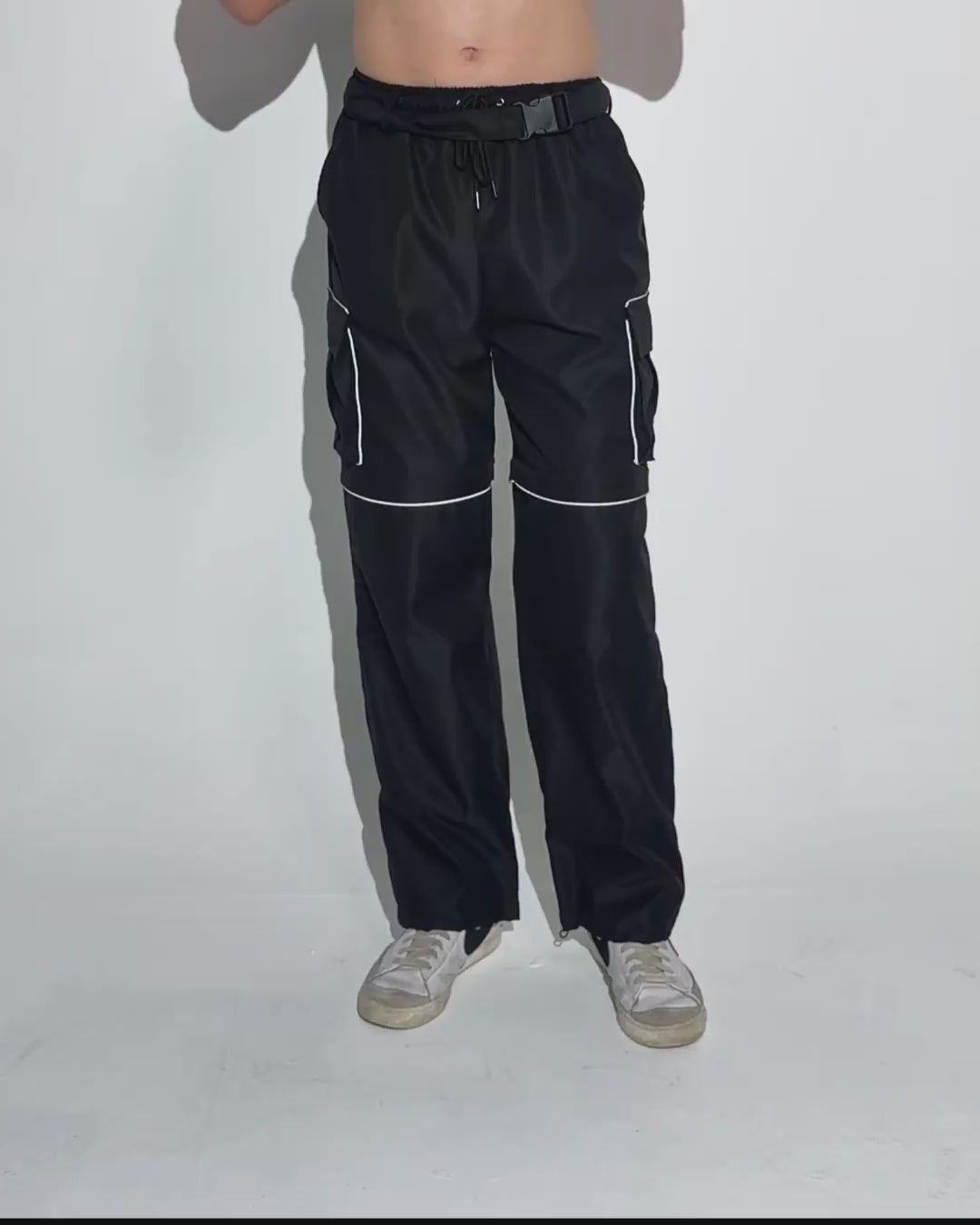 Speed Demon Silver Reflective Detachable Leg Pants - Image 35153057808567