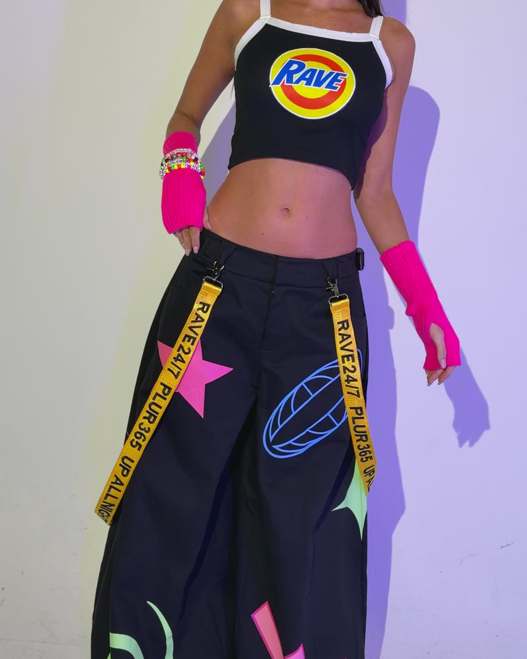 Pixxie Stixx x iHR God is a DJ Unisex Phat Pants - Image 71080232779959
