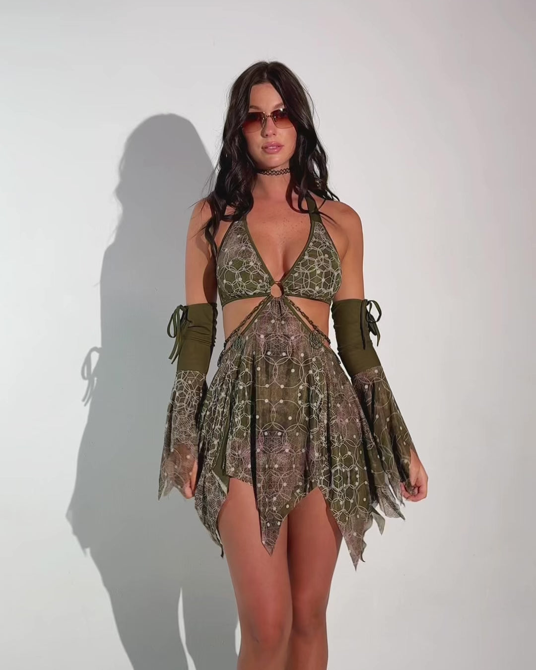 Beneath the Trees Dress with Sleeves - Image 32740569284791