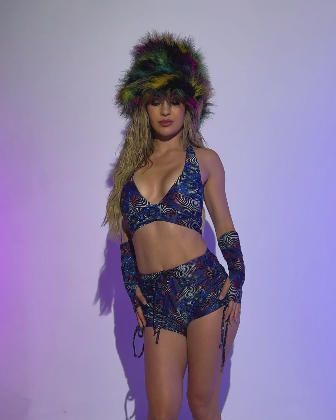Brain Candy Halter Top with Sleeves - Image 36608909476023