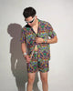Trippydraws x iHR Funky Mind Camp Shorts-Men