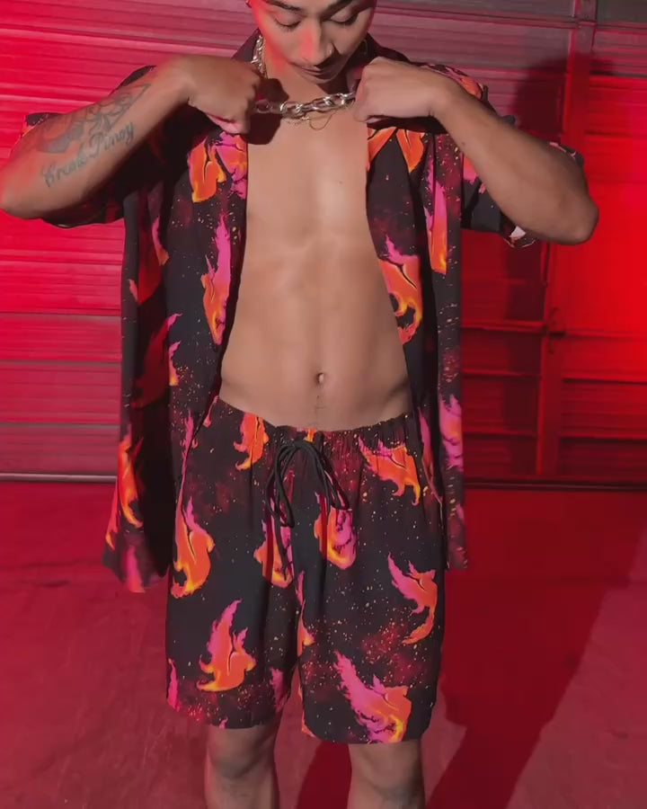 Illenium x iHR Burst of Light Camp Shorts-Men