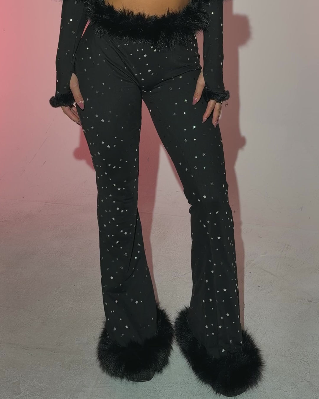 Holo Star Fur Pants - Image 71197833265335