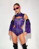 Hack the System Bodysuit Set-Black/Puple-allskus