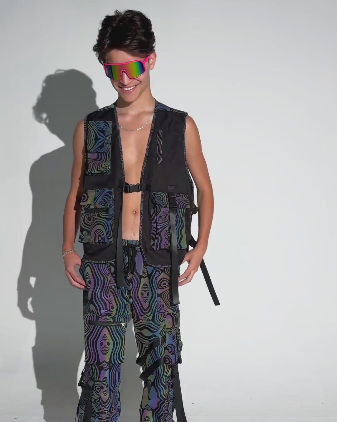 Twisted Reality Rainbow Reflective Vest - Image 35152708731063