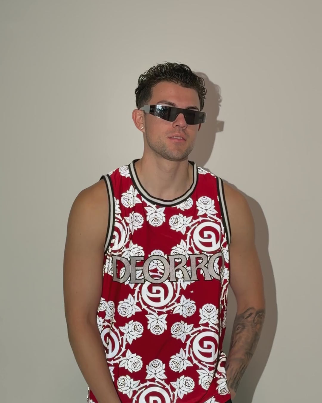Deorro x iHR Silver Reflective Basketball Jersey - Image 71089954357431