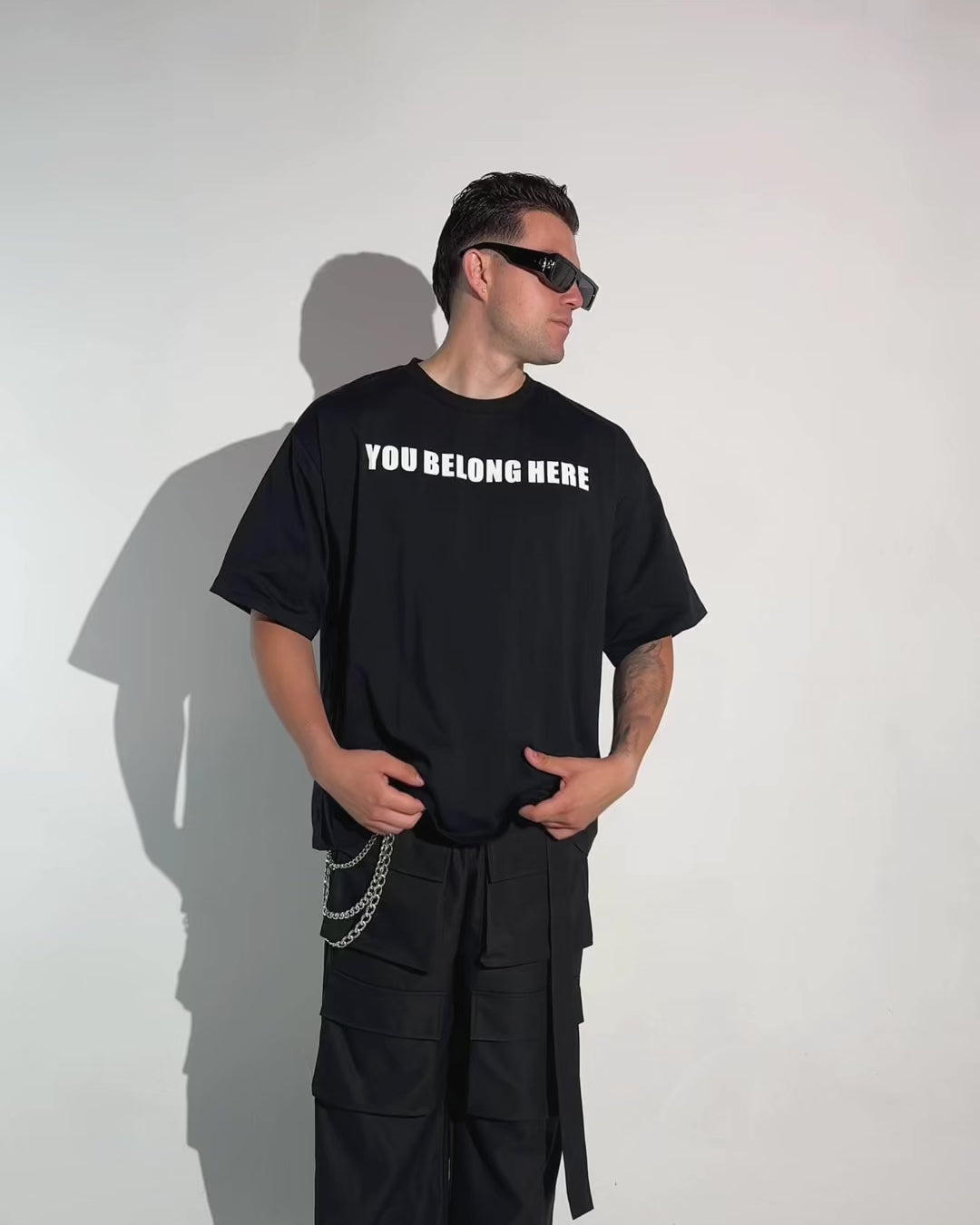 Leblunt x iHR I'm Happy You Exist Oversized Tee - Image 33074409439415