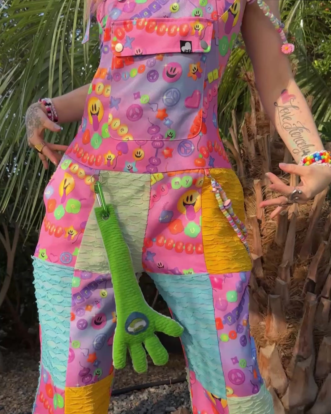 Pixxie Stixx x iHR Kandi Trip Overalls - Image 32748923519159