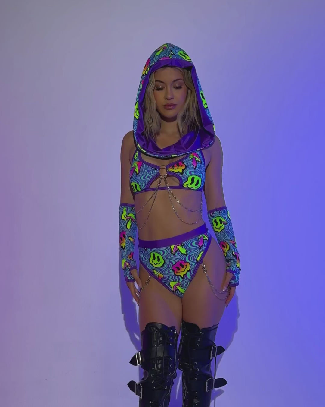 Rolita Couture x iHR Shroomface Bootylicious Chain Bottoms - Image 36381402136759