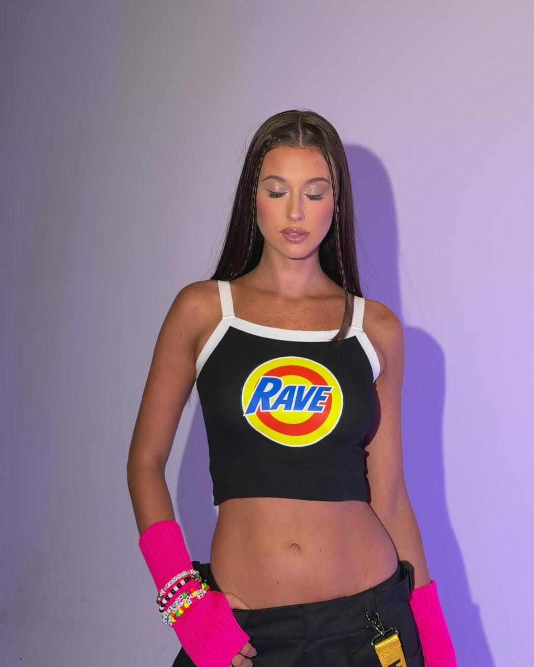 Pixxie Stixx x iHR Ravers Unite Cropped Tank Top - Image 71080232747191