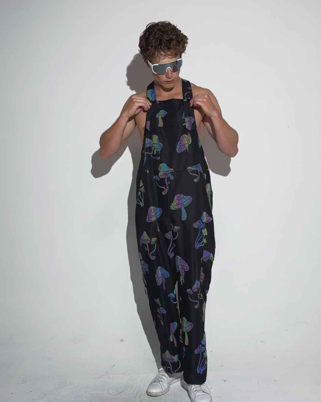 Kooky Chronicles Rainbow Reflective Overalls - Image 35914929438903
