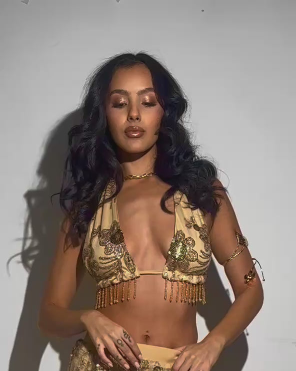 Gold Dust Halter Top - Image 34856637857975