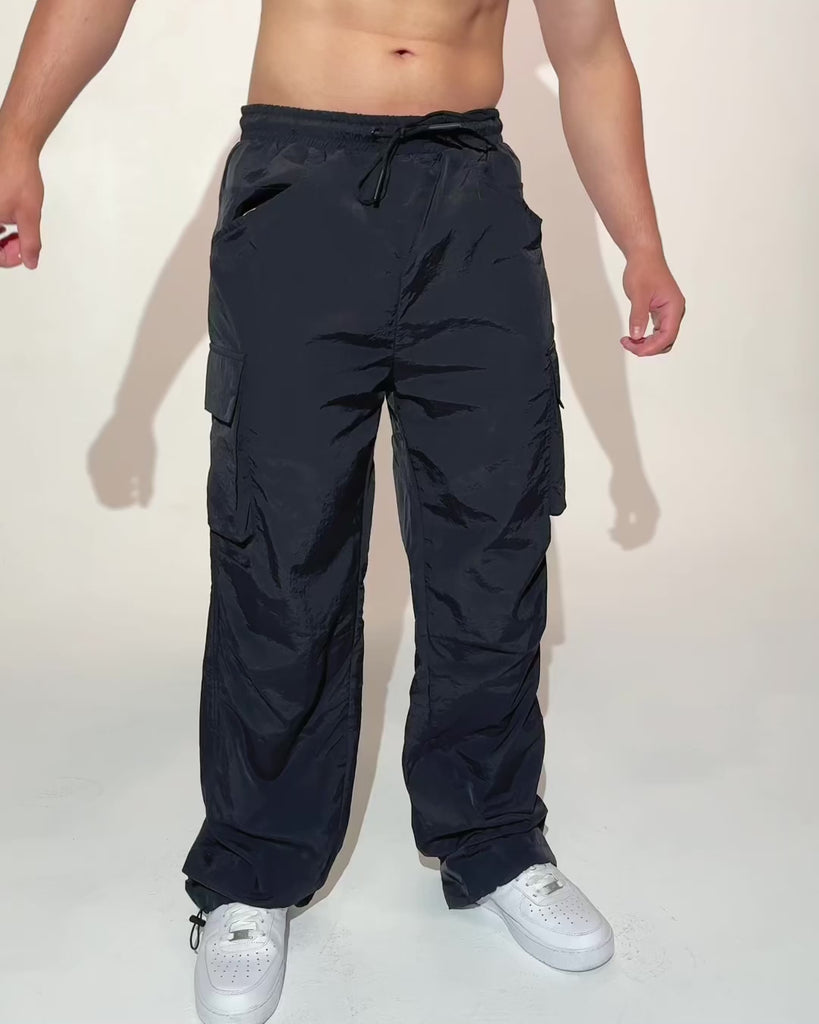 Escapist Men's Cargo Pants-Black-Regular-allskus