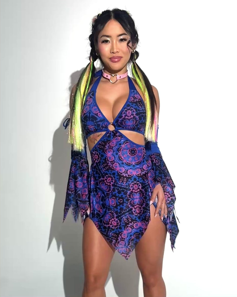 Dreamwave Dress with Sleeves - Image 35194398933175