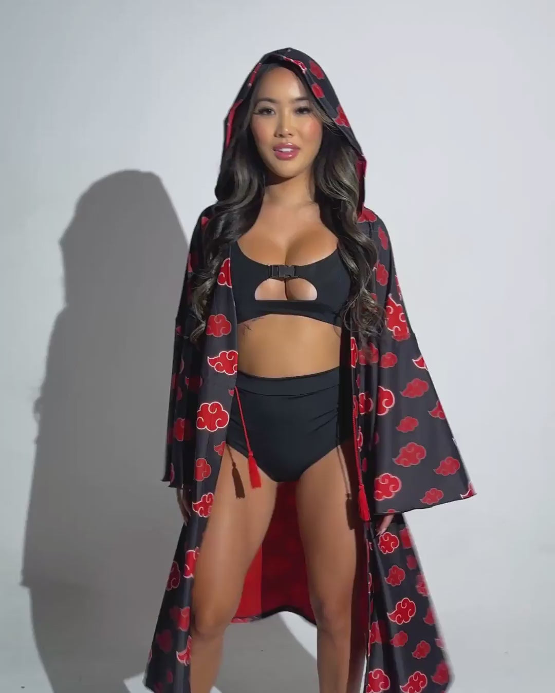 Fire Shadow Unisex Robe - Image 33681378803895