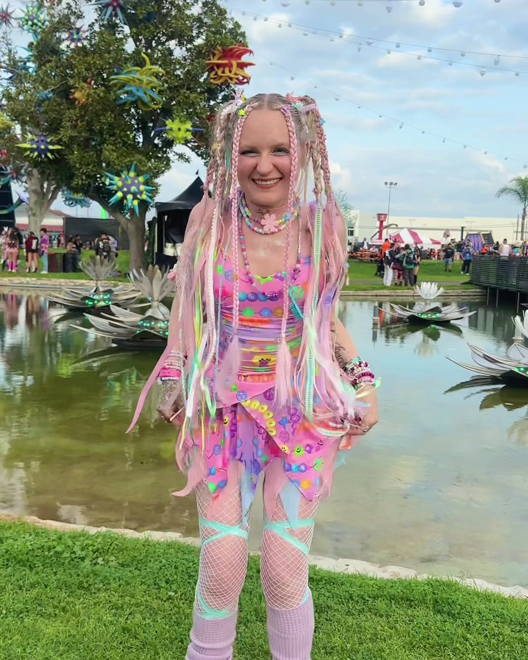 Pixxie Stixx x iHR Kandi Trip Skirt - Image 32747504468151