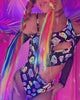 Acidcore Rainbow Reflective Cutout Bodysuit-Black/Rainbow-Regular-allskus