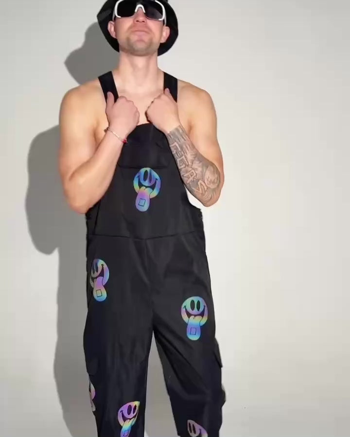 Happy Hour Rainbow Reflective Overalls - Image 34711558946999