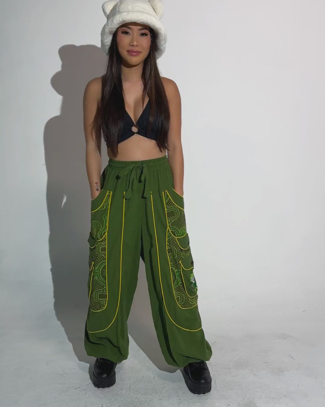 Gimme That Wonky Bass Harem Pants - Image 34961446338743