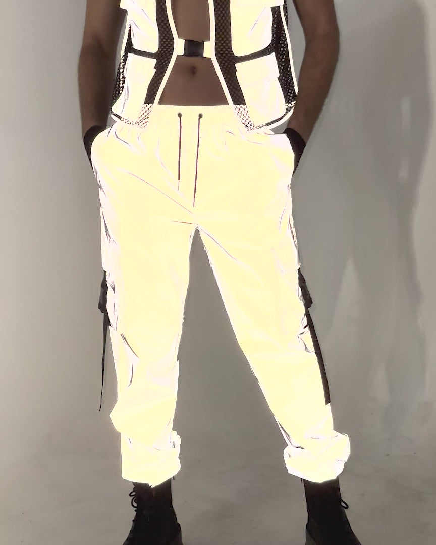 Illuminator Reflective Joggers-Silver-allskus